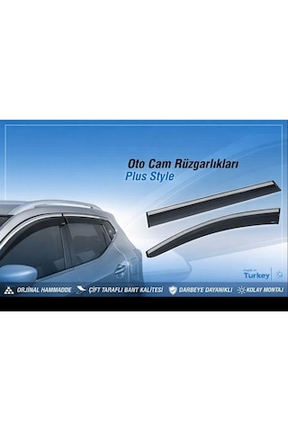 Sunplex Chery Uyumlu Omoda 5 2023 Sonrası Chrome Style 4 Lü Set Kromlu Cam Rüzgarlığı Ön Ve Arka Parça