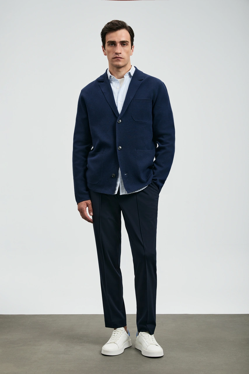Lufian Sımon Smart Erkek Chino Pantolon Slim Fit Lacivert Lacivert 112190329100200 Lacivert