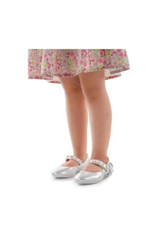 Kiko Kids İncili Günlük Cırtlı Kız Çocuk Babet Ayakkabı 253 Sedef 001
