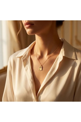 Hayalet Kolye, Gold Minimalist Hayalet Figürlü Kolye, Sevimli Halloween Takısı, Kadınlara Özel Rose Gold