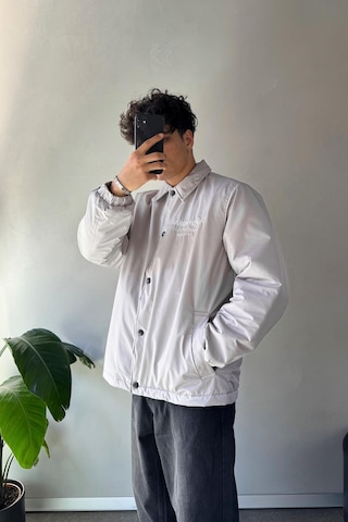 Flaw Hardstone Nakışlı Oversize Ceket Gri Gri