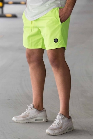 Madmext Neon Yeşil Basic Deniz Şortu 4262