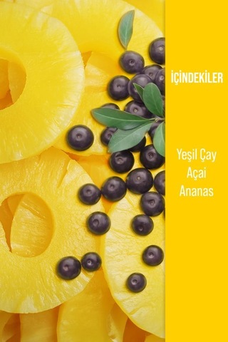 Herby Ice Tea Açai Ananas Soğuk Çay Şeker İlavesiz 24 x 250 ML
