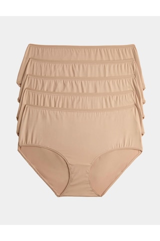 Marks & Spencer 5’li Microfibre Yüksek Bel Külot Seti T61004113E Bej