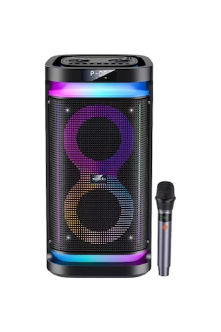 Yesido Ysw29 Bluetooth Rgb Işıklı Kablosuz Taşınabilir Hoparlör 40w Mikrofonlu 4400mah 7 Ren