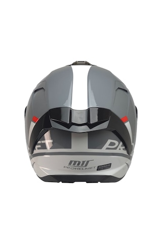 Mts Full Face Double Ece 22.06R Güneş Vizörlü Motosiklet Kaskı Gri