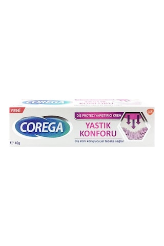 Corega Yastık Konforu Diş Protezi Yapıştırıcı Krem 40 G