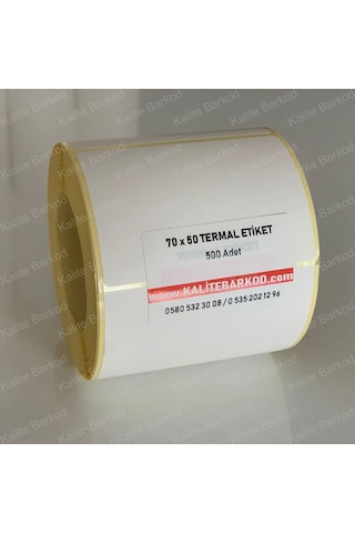 70X50 Termal Etiket Rulo Barkod Etiket Kalite Barkod 70X50 Termal Etiket Rulo Barkod Etiket Kalite Barkod