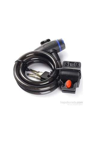 Zhongli Tonyon Ty-533 Anahtarlı Halat Kilit 12x1200 MM Siyah