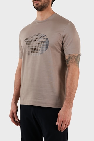 Emporio Armani Erkek T Shirt 3R1TU1 1JSAZ 0144 TOPRAK Kahverengi