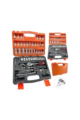 1/4 Cırcırlı Lokma Anahtar Takımı Bits Uç Seti 53 Parça