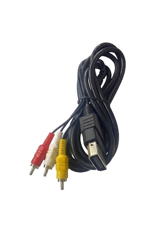 Xbox 360 Av Rca Kablosu 1.8 Metre - Orijinal Tip Görüntü Ve Ses Aktarım Kablosu