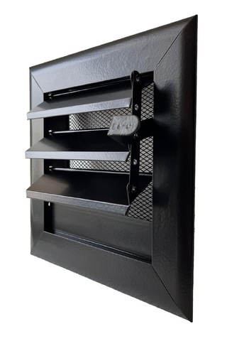 Miss Worble Şömine Menfezi Hareketli Panjurlu 15 X 15 Cm Siyah