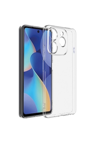 General Mobile Gm Era 50 Kılıf Kamera Korumalı Silikon Şeffaf Arka Kapak Şeffaf