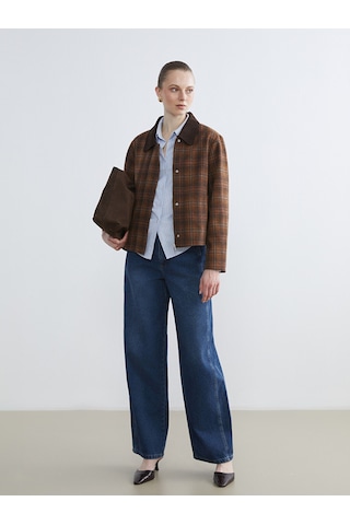 Lcw Studıo İndigo Baggy Fit Kadın Jean Pantolon