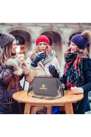 Didadodo Usb Isıtmalı Çok Amaçlı Taşınabilir El Çantası - 4 Zamanlı Ayarlanabilir Sıcaklık Siyah Siyah