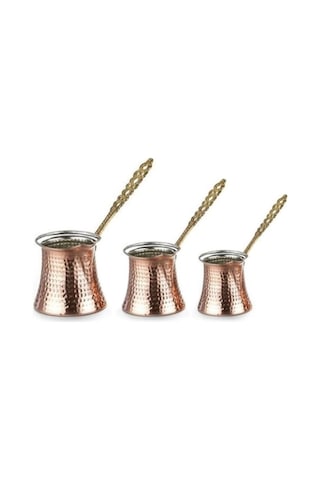Bakır Cezve 3lü Set Bakır Cezve 3lü Set