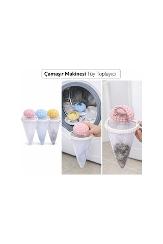 Çamaşır Makinesi Tüy Toplayıcı Yıkama Topu 3 Adet Diğer