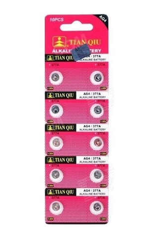 Tıanqıu 10 Adet 377 Lr626 Ag4 Saat Pili