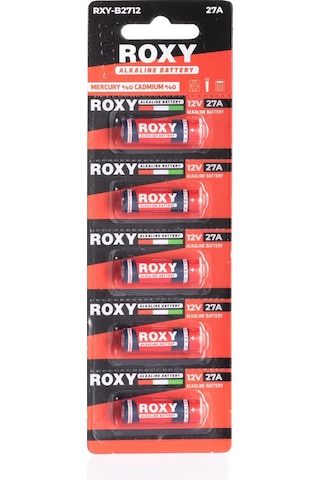 Roxy 27a- 2c5 12v Alkalin Pil Mn27 5'li Roxy 27a- 2c5 12v Alkalin Pil Mn27 5'li