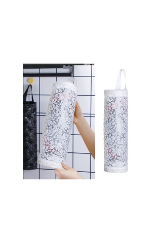 Plastik Poşet Saklama Rafı, Mutfak İçin Duvar Monte Black