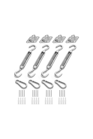 M6 Tente Bağlantı Elemanı Kiti, Bahçe, Üçgen Ve Kare, Dikdörtgen Tenteler İçin Ağır Hizmet Tipi Paslanmaz Çelik Tente Yelken Kiti Diğer