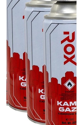 Rox Kamp Ocak Gazı Valfli Kartuş 227gr - 24 Adet Beyaz