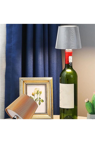 Xurunkeji Led Şarap Şişesi Kablosuz Şişe Abajuru Likör Şişeleri İçin 3 Renkli Kademesiz Kısılabilir Şarap Şişesi Işıkları Barlar İçin Altın