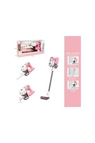 Dikey Elektrik Süpürgesi Pembe 3 İn1 Ekranlı Kutu