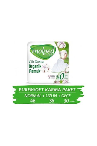 Molped Pure Soft Hijyenik Ped Süper Mega Paket 112'li