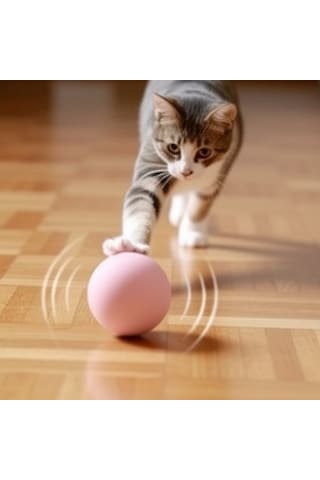 Runaway Kedi Otlu Sesli İnteraktif Top Kedi Oyuncağı