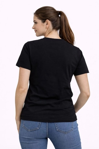 Wear Vexel Kadın Türkiye Baskılı Tişört Ay Yıldız 2026 Dünya Kupası Taraftar Forma T-shirt - Siyah Siyah