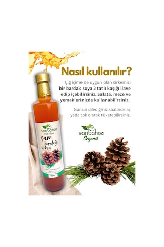Çam Kozalağı Sirkesi 500 Ml - Organik Doğal Fermantasyon