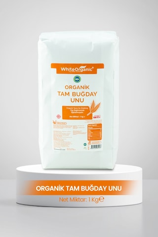 White Organic Organik Tam Buğday Unu 1 Kg