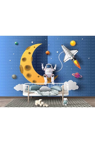 Çocuk Odası Uzay Serisi 03 Çocuk Odası Poster Duvar Kağıdı