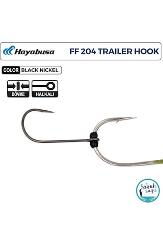 Hayabusa Ff 204 T.n Trailer Delikli Tekli İğne Teflon Siyah 1 6 Adet