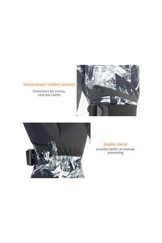 Geeksen Kışlık Erkek Kadın Çiftler İçin Isı Sağlayan Dokunmatik Ekranlı Su Geçirmez Bisiklet Eldiveni Beyaz Xl Beyaz