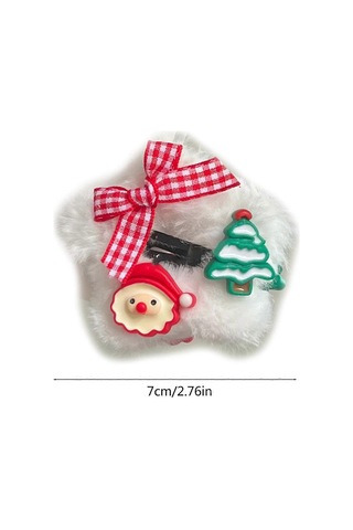 Tatlı Kızlar İçin Noel Yıldız Şeklinde Saç Tokası Sevimli Tatlı S Diğer
