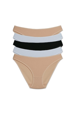 Pierre Cardin 2057 Beşli Slip Külot - Beyaz-ten-siyah mix color