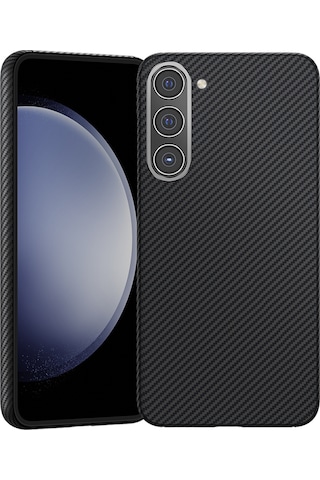 Galaxy S23 Plus Uyumlu Kılıf Benks Magsafe Şarj Özellikli Magnetik Armorair 600d Kevlar Fiber Siyah