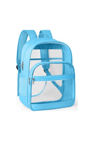 Vkemall Geniş Kapasiteli Transparan Sırt Çantası - Oxford Kumaş Ve Pvc Malzeme, Kolay Temizlenir, Okul/konser/seyahat İçin Uygun