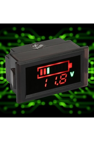 Besthome1 Su Geçirmez Akıllı Göstergesi - Gerçek Zamanlı Voltaj Ve Akü Seviyesi, Çift Tel, Dc 6-120v