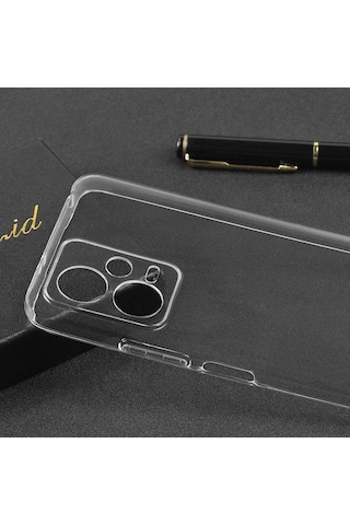Xiaomi Uyumlu Redmi Note 12 5g Kılıf Zore Şeffaf Süper Silikon Kapak