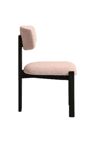 Espoo İskandinav Ahşap Bohem Sandalye Siyah - Krem