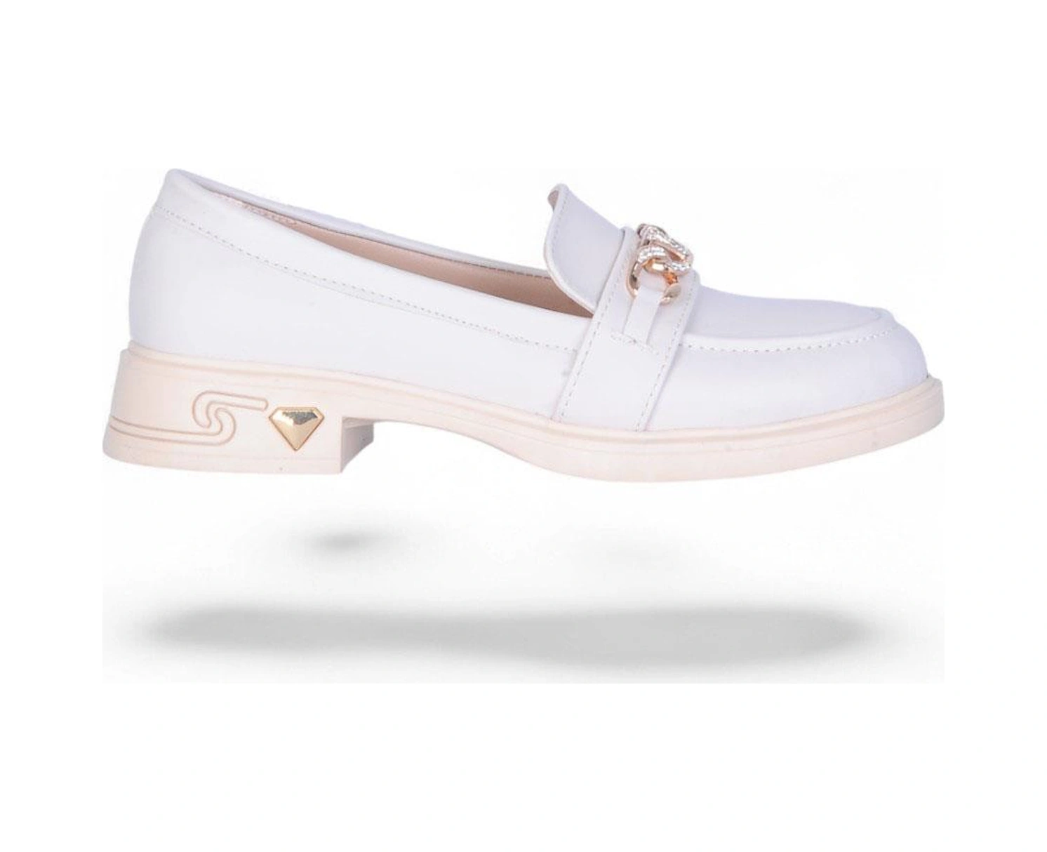 Vollex 302 Cilt Kadın Loafer Ayakkabı Krem