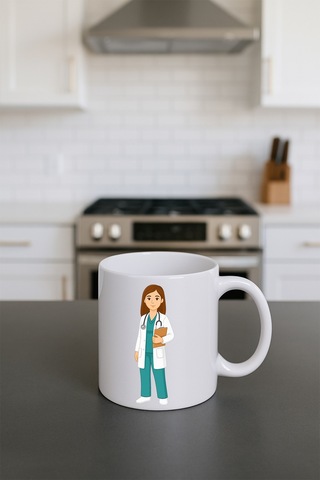 Meslek Baskili Kupa Kadin Doktor