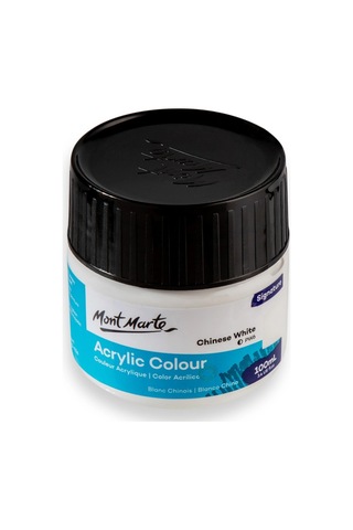 Akrilik Renkli Boya Signature 100ml - Chinese White Çok Renkli