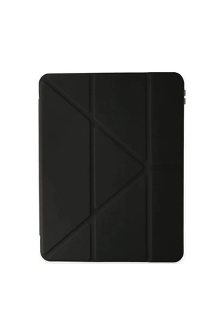Jenerik Apple İpad Pro 12.9 2021 Kılıf Kalemlikli Mars Tablet Kılıfı - Siyah