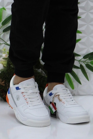 Lumberjack Bavıara Beyaz Turuncu Rahat Ürün Sneaker Erkek Ayakkabı 001
