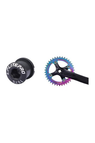 Aynakol Vidası - Alüminyum, 5'li Kırmızı Civatası 5 Vida Mtb Tek Yaprak Aynakol Vidası Kırmızı Renk